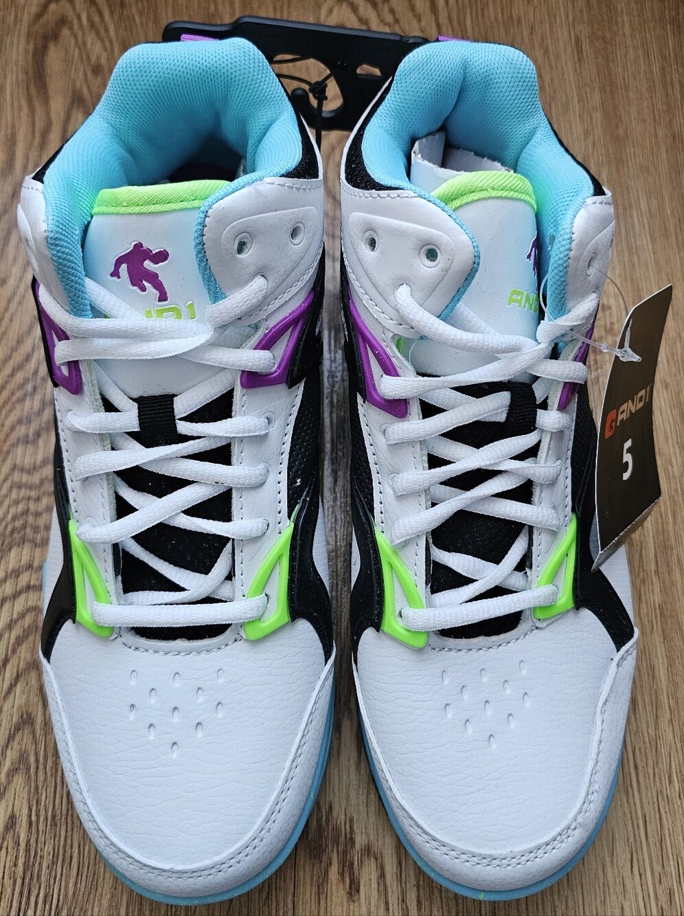 ANDI-Assist 5.0 Boys High Top, Lace Up Basketball Shoes